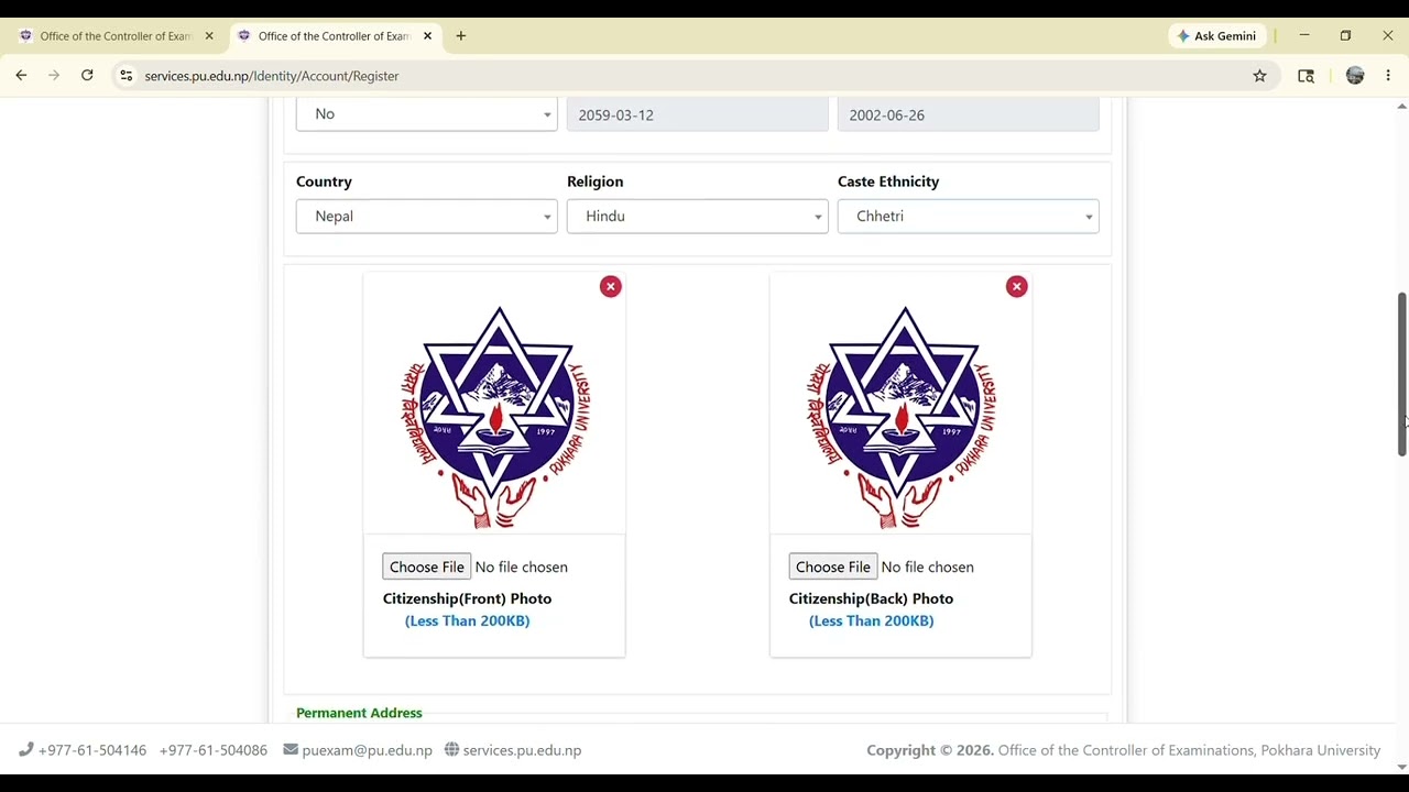  Pokhara University Student Portal  PUSP Account Registration Process.
