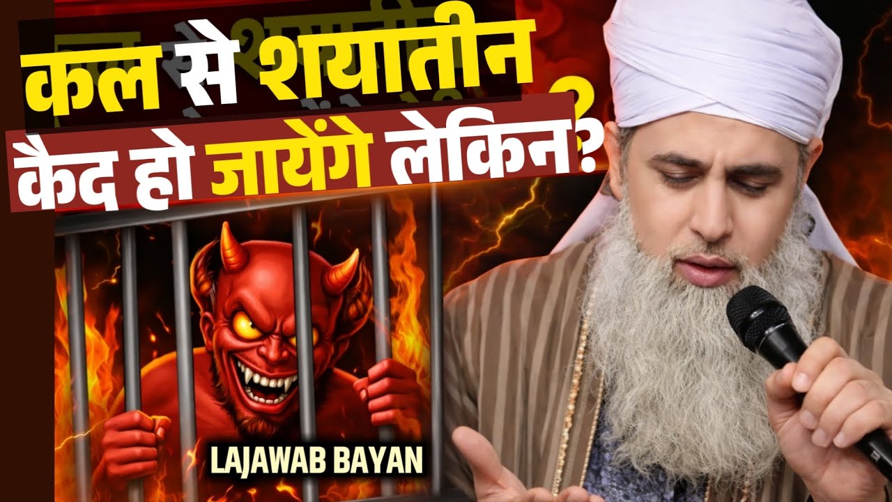 Hazrat ne Farmaya kal se shaitan qaid Ho jayega lekin?❤️🥰 Hazrat Maulana Saad sahab ka Bayan