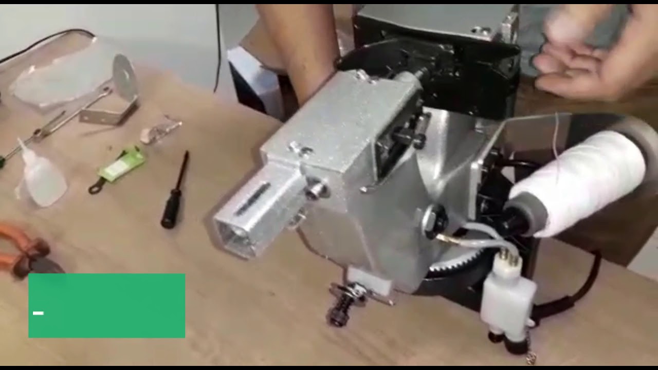 Maquina para costurar sacos tutorial