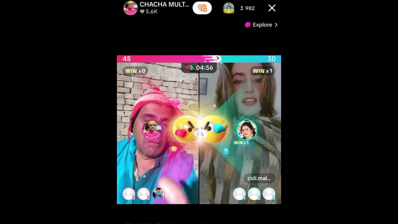 Chacha Multani Vs Zida Malikani Live Match with Funny Gup Sup