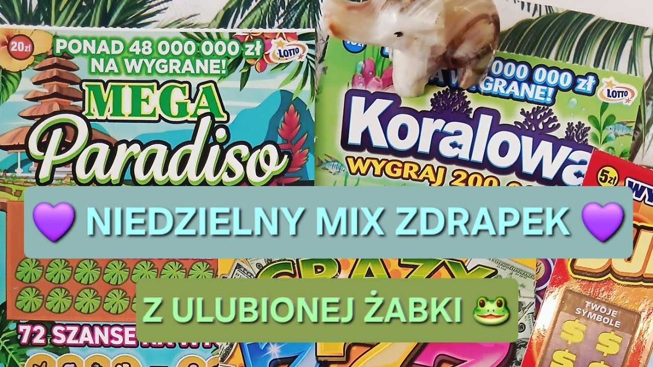 NIEDZIELNY MIX Z ŻABKI 🐸💜 COŚ WPADŁO🍀 #zdrapki #zdrapkilotto #lotto #scratchcards #scratch #wygrana 