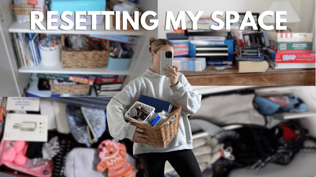 decluttering & organizing my home before the new year 📦 (a 2-hour home reset)