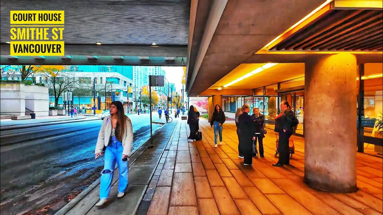 Vancouver Walk 🇨🇦 - Smithe St, West End to Yaletown  (Narrated)