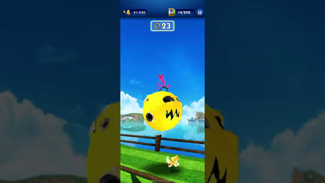 Jugando Sonic dash
