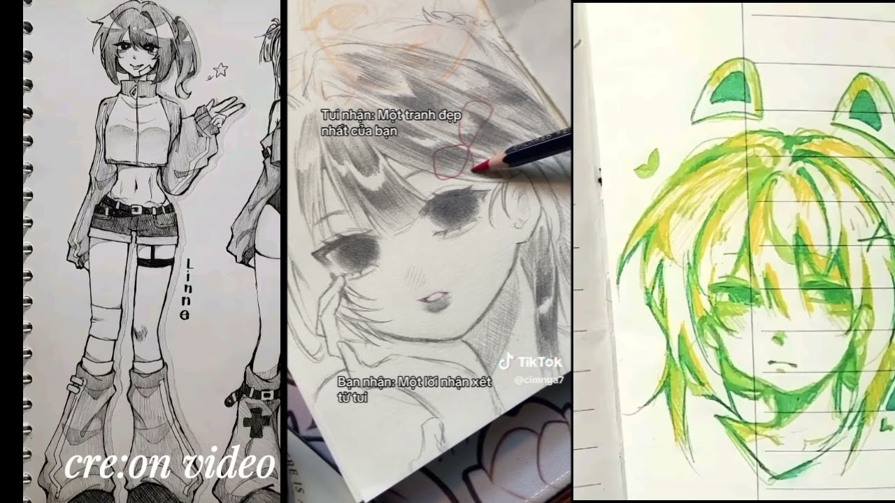✨🌷Tổng Hợp video vẽ của các đại thần trên tiktok🌱