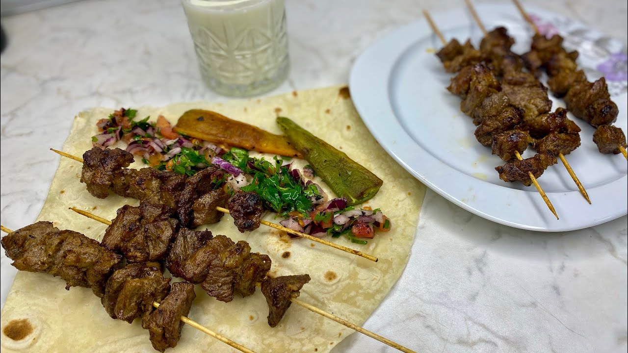 4 Dakikada Tavada Kuzu Şiş Tarifi🔥etli kolay yemekler\Ana yemek