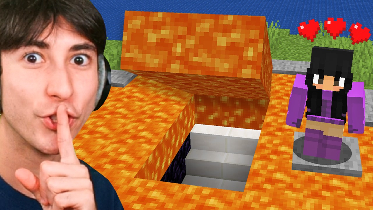 I Fooled My Girlfriend with a Secret Base in Minecraft