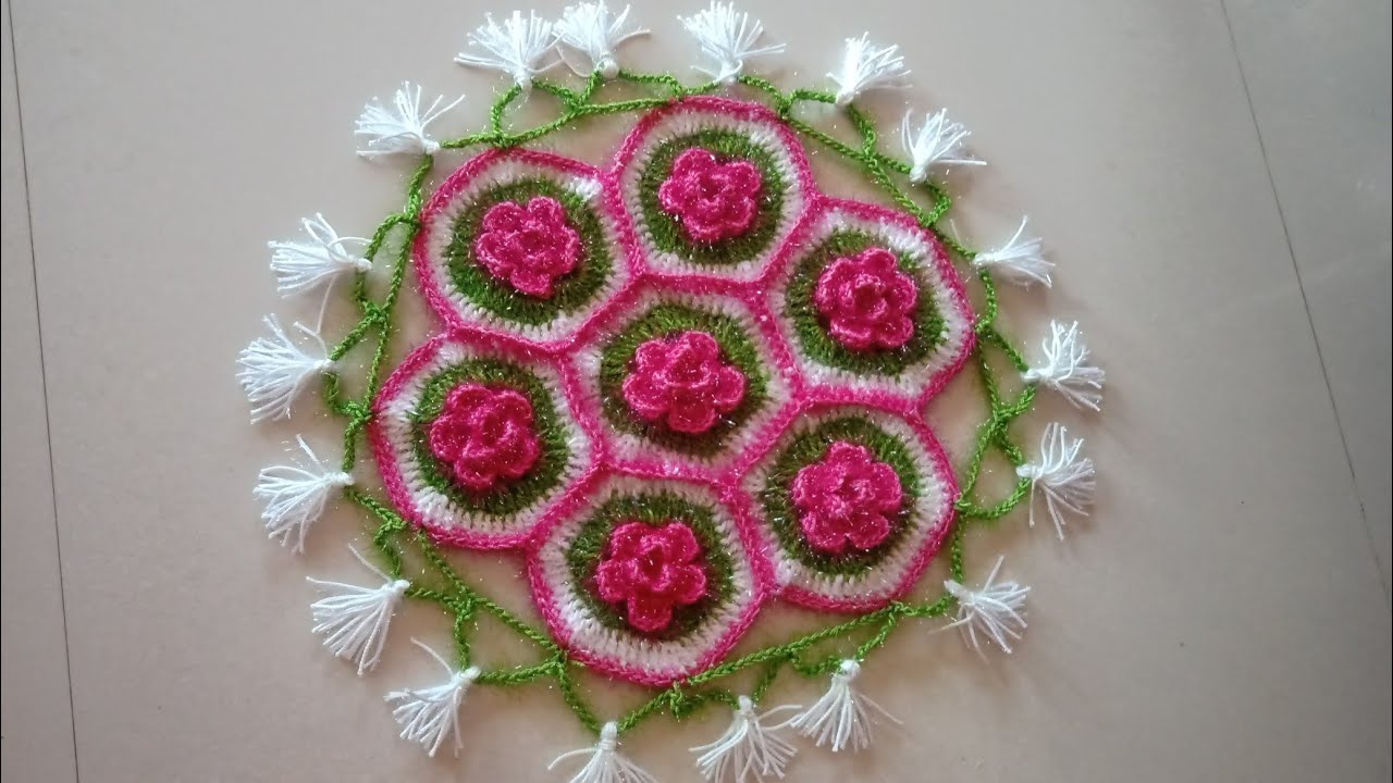 woolen craft। उलनचा थालपोस। woolen thalpos। उलनचे ताटावरचे। उलनचा रुखवत।