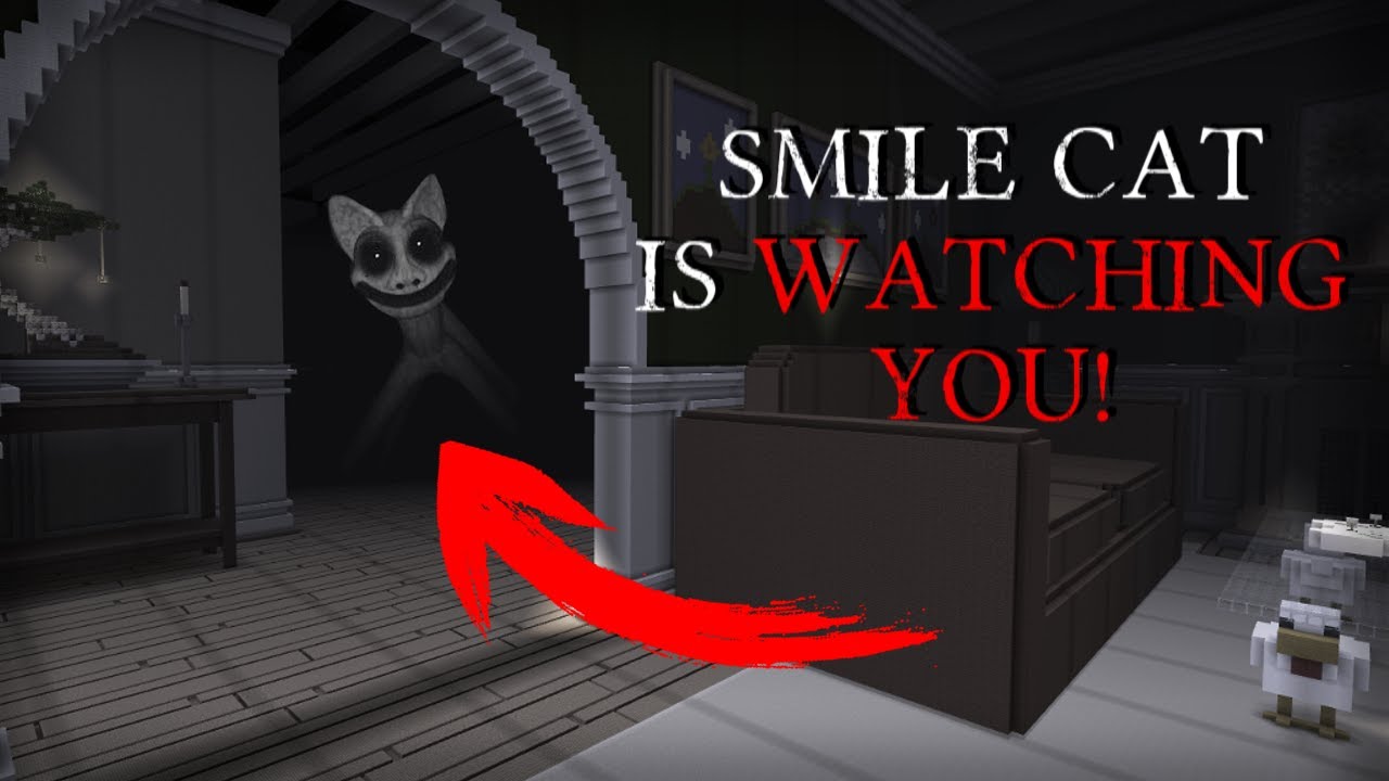 Don't Play in Smile Cat's House! Minecraft Creepypasta Bedrock - Uncut
