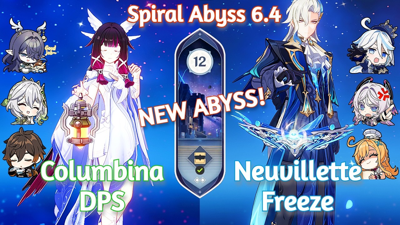C0 DPS Columbina Lunar Bloom x C0 Neuvillette Freeze - NEW Spiral Abyss 6.4 | Genshin Impact