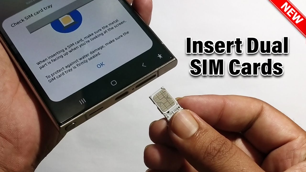 Samsung Galaxy S24 /S24+ /S24 Ultra: How To Insert Dual SIM Cards