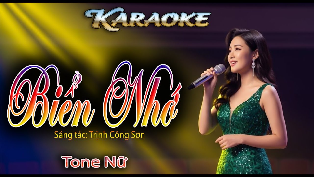 Biển Nhớ - Karaoke Tone Nữ