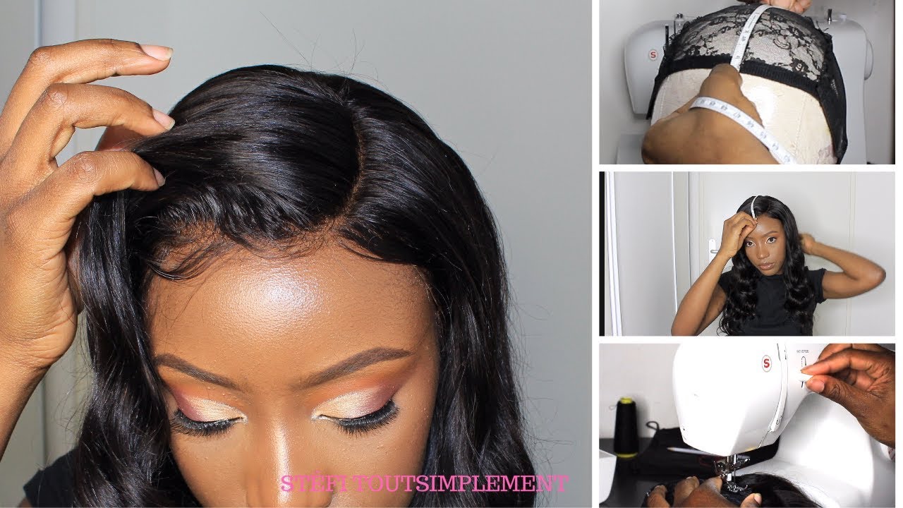 COUDRE UNE PERRUQUE SUR MESURE AVEC MACHINE À COUDRE | Body Wave Lace frontal Wig | AliPearl Hair