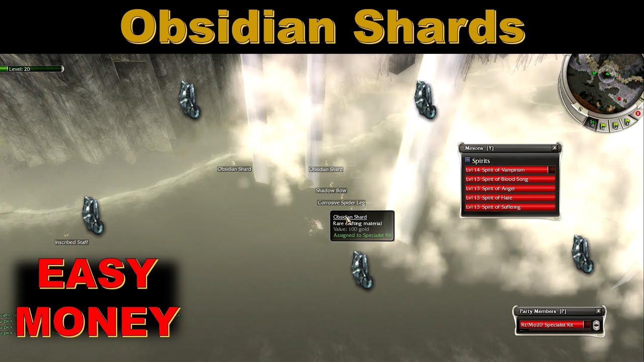 Guild Wars Obsidian Shards Farm [Money Making Guide]