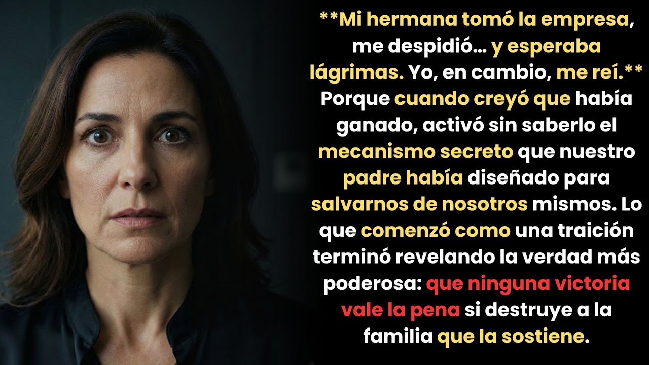 Esta es “Mi hermana tomó la empresa, me despidió… y esperaba lágrimas  Yo, en cambio, me reí ” una h