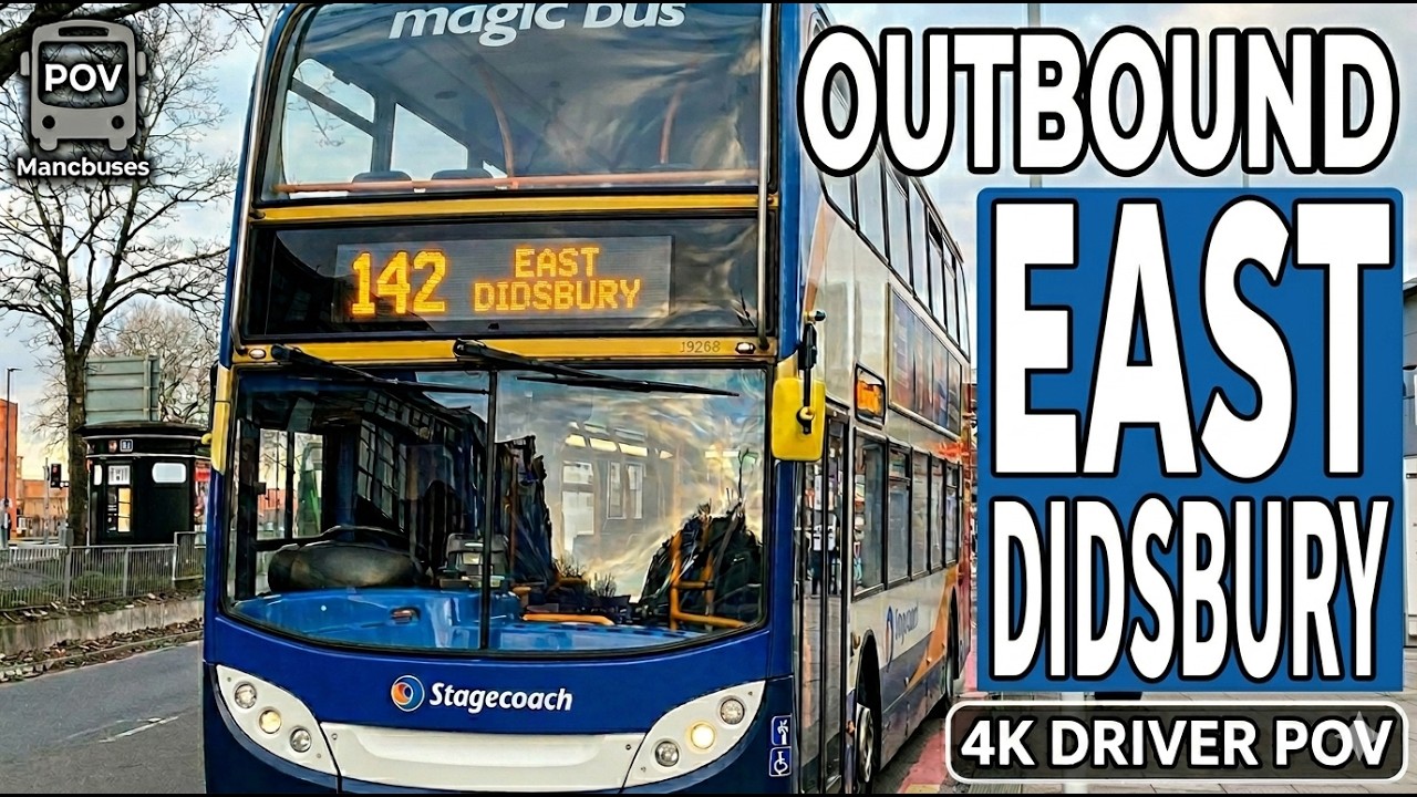 Driver's View — Route 142 Piccadilly to East Didsbury — Enviro 400