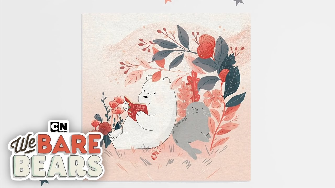 Ice Bear and Seal Digital Speed Painting: We Bare Bears | LET'S CREATE | Cartoon Network