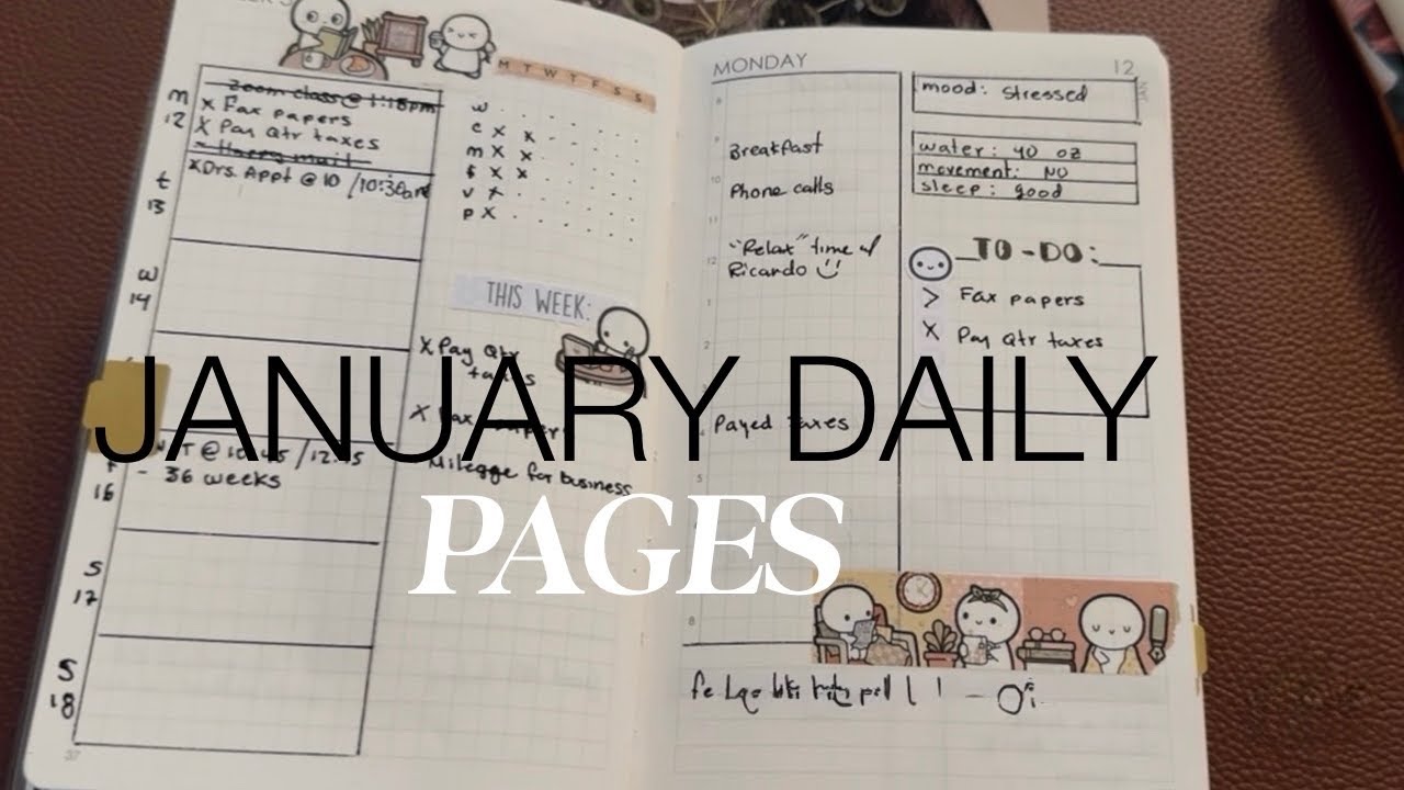 January Daily Pages Setup | Trying New Layouts | Pocket Planner