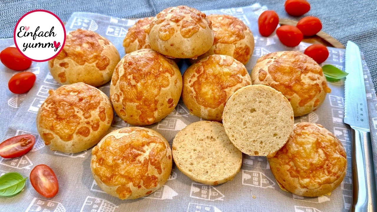 Käse Hafer Brötchen 😋 Brötchen backen  -  Thermomix® TM5/TM6