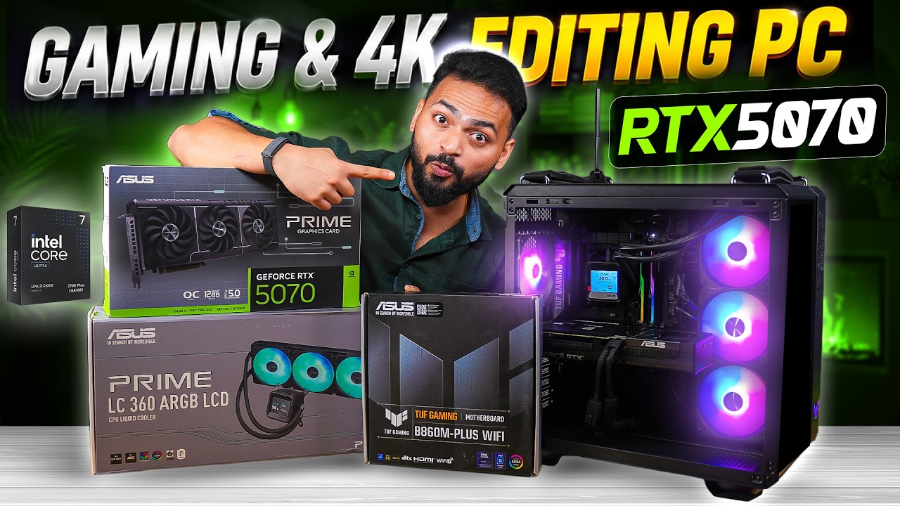 Gaming PC Build 🚀 | RTX 5070 + Intel Core Ultra 7 ⚡ | 4K Gaming & Editing PC🔥