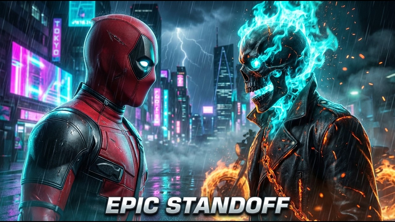 Deadpool vs Ghost Rider | Neon Tokyo Battle to Hell (Cinematic Sci-Fi Short Film)