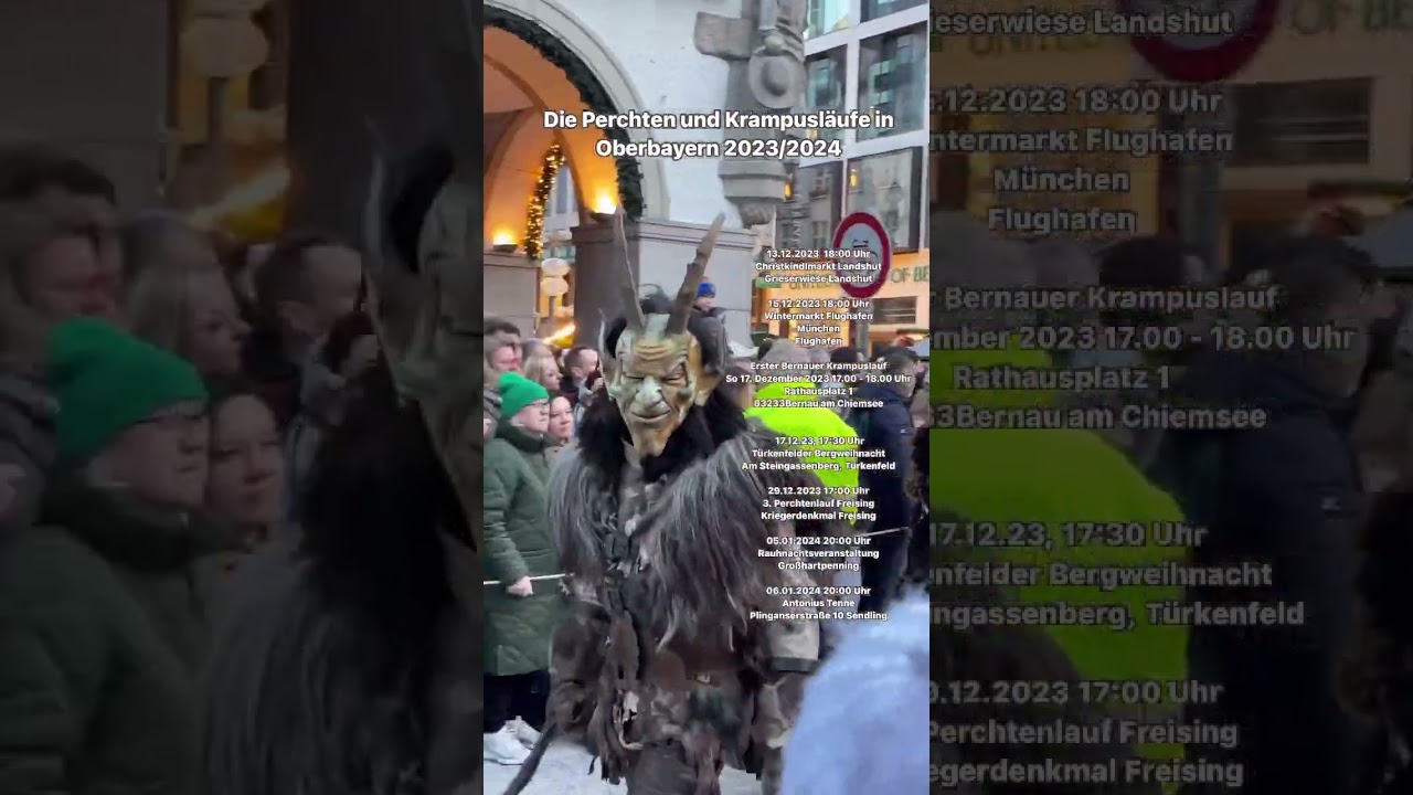 Die Perchten und Krampusl&auml;ufe in Oberbayern