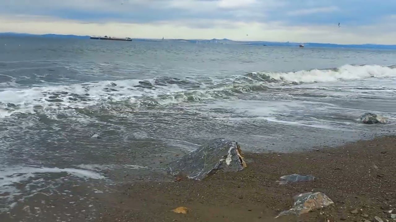 The sound of the waves was very nice.