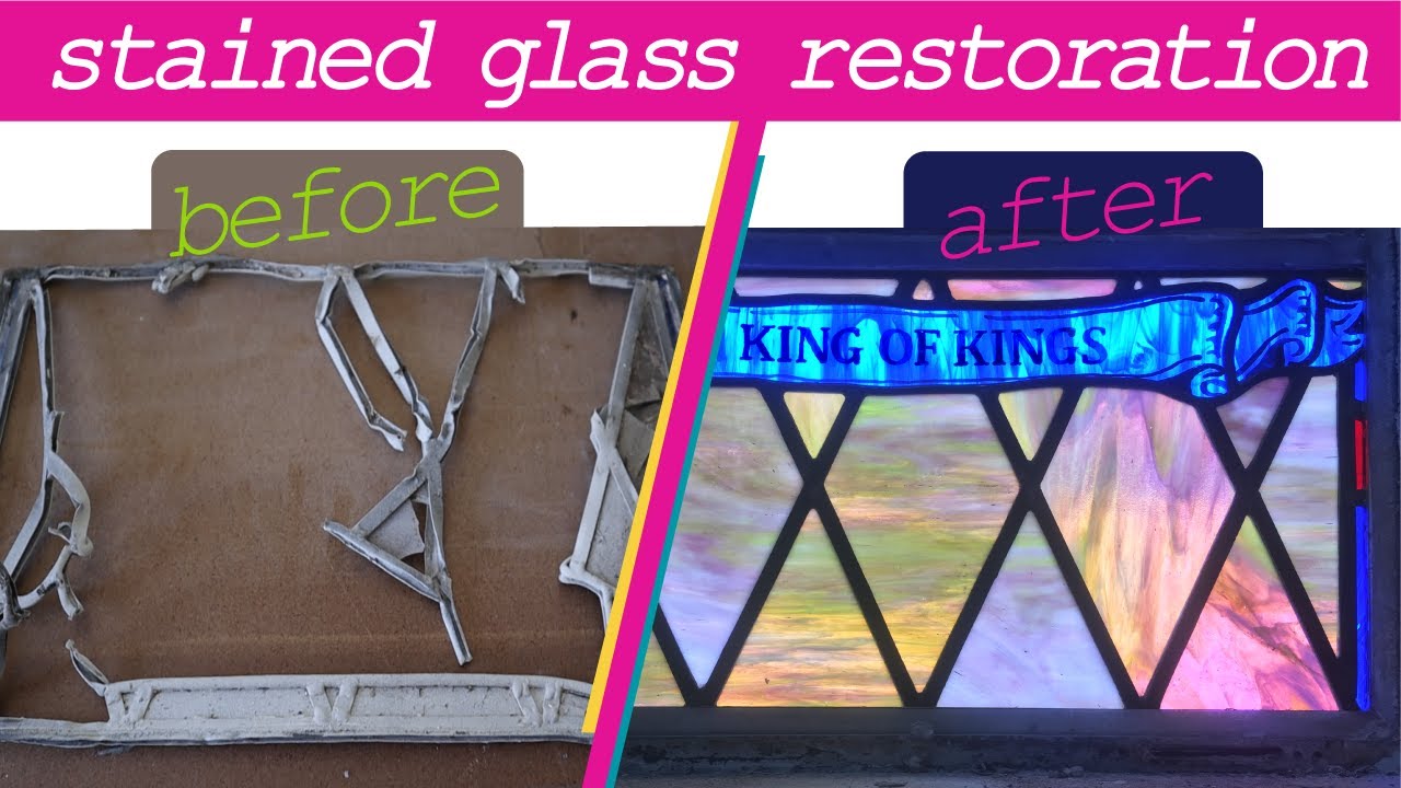 stained glass restoration - vvc king of kings