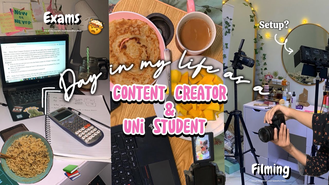 Day in my life as a CONTENT CREATOR & UNI STUDENT 🤯 (chaotic)