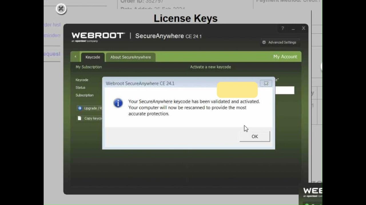 How to activate Webroot