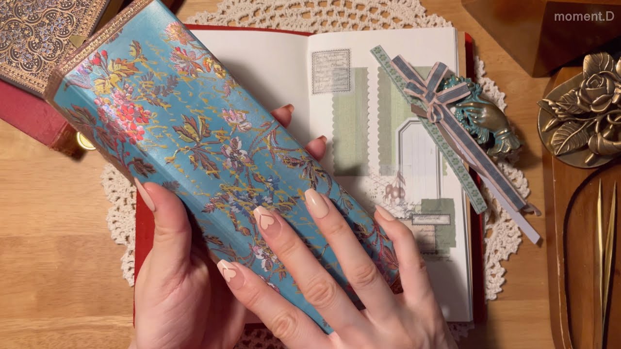 ASMR 오늘은 쉬는 날✨ 다이어리 꾸미기 Art Journaling #scrapbooking #papertherapy #コラージュ #collage 다꾸