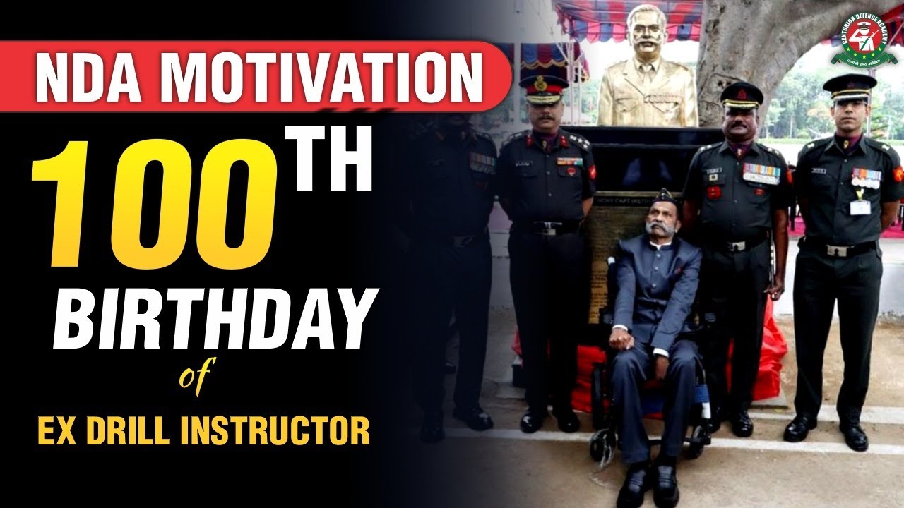 The National Defence Academy Felicitated Subedar Major Swamy on his 100th Birthday #ndamotivational