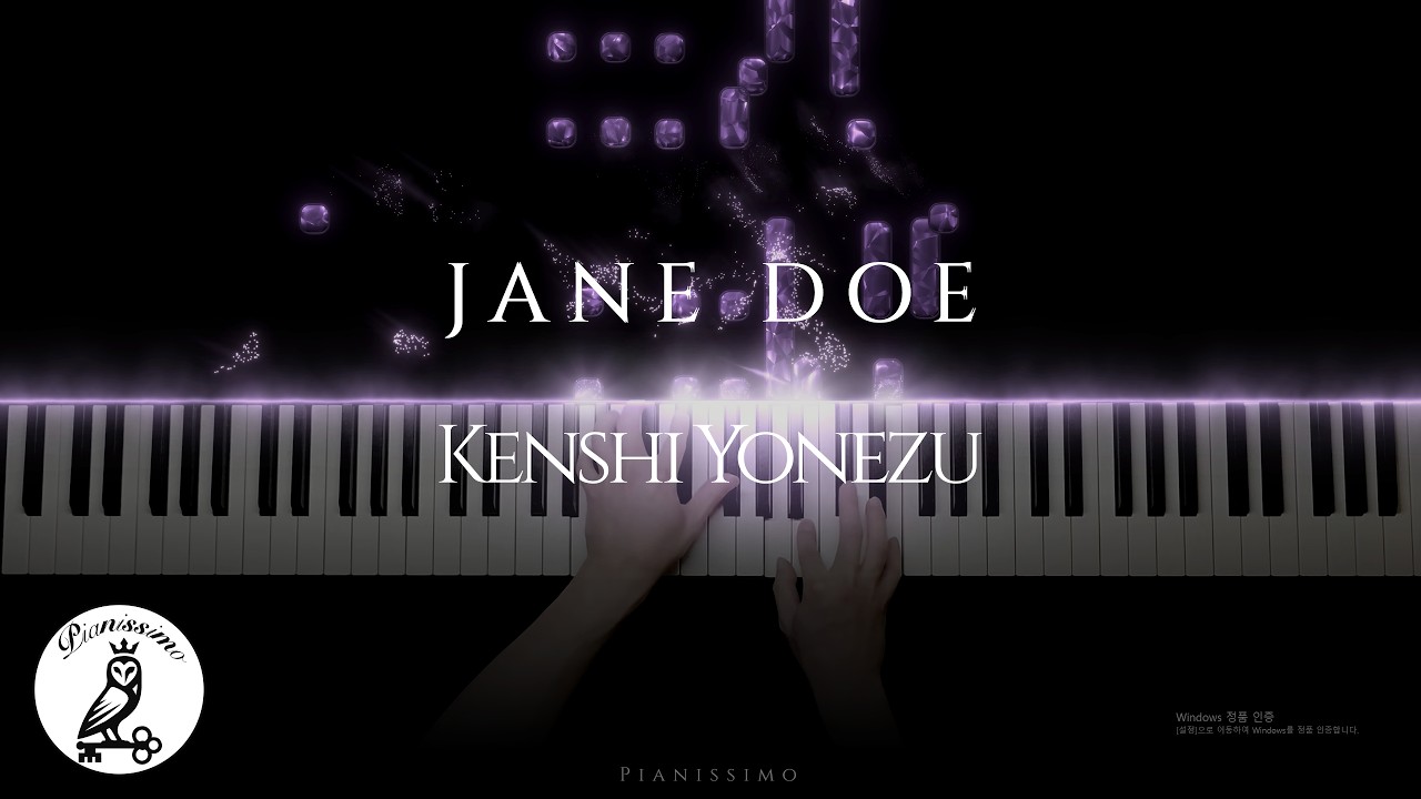 Kenshi Yonezu, Hikaru Utada - "JANE DOE"ㅣPiano Cover + Sheet Music