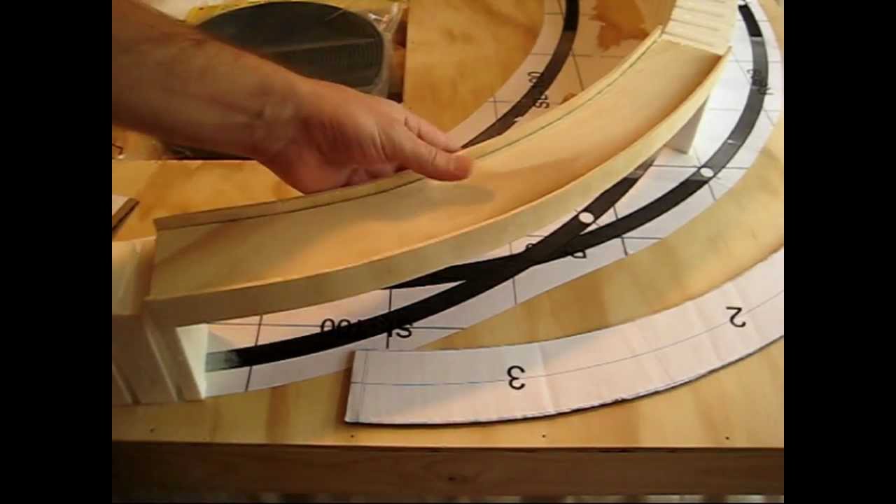 Building a curved bridge for the layout