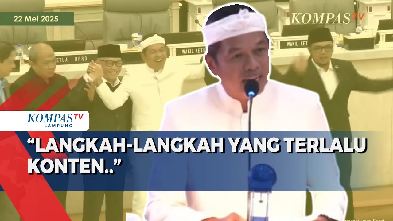 Sambutan Dedi Mulyadi di Rapat Paripurna DPRD Jabar: Terima Kasih Otokritiknya!