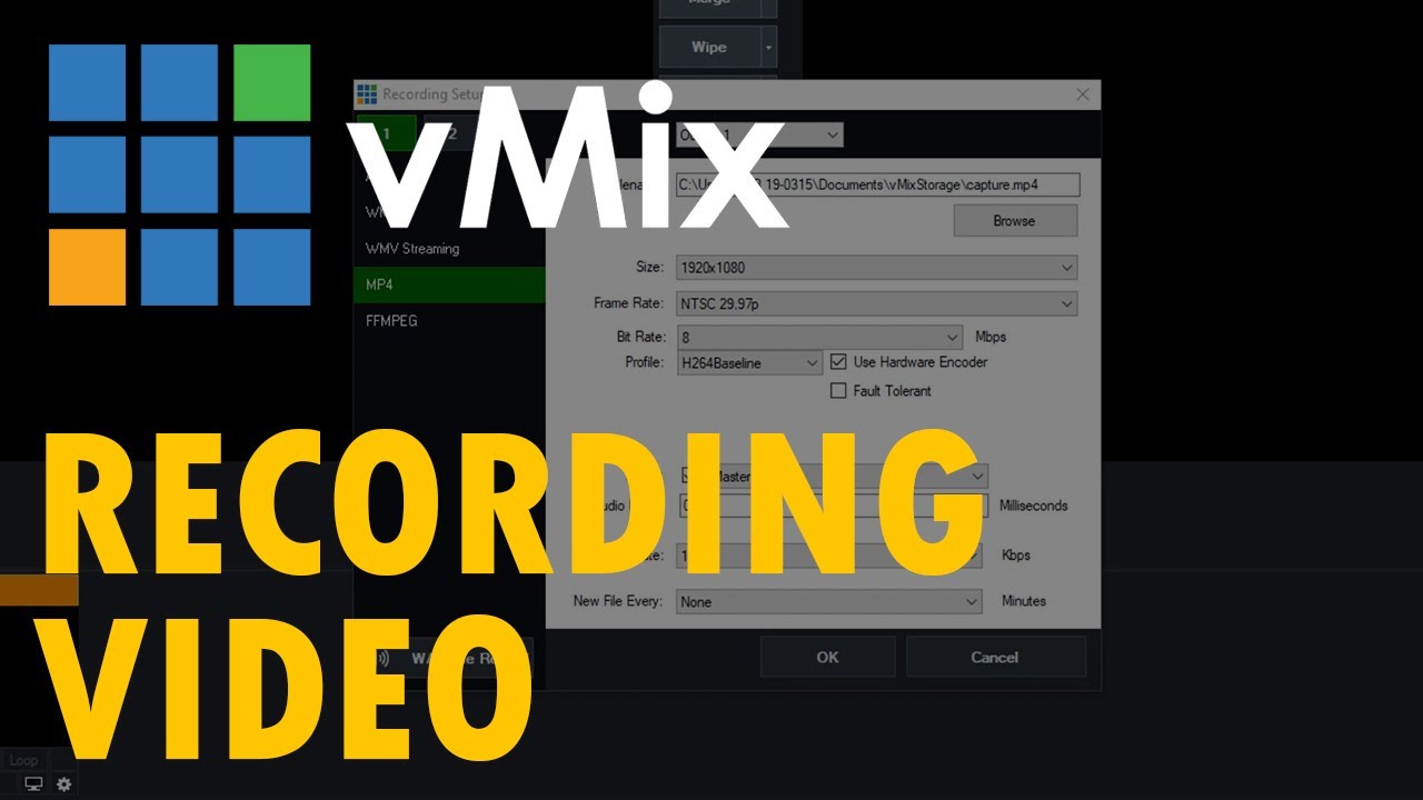 Неофициальное руководство по vMix - №9: Запись видео