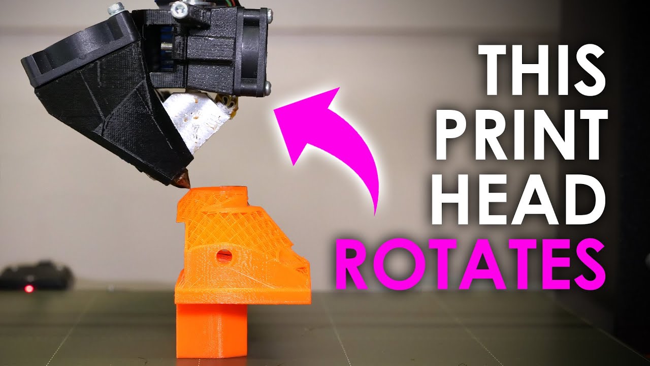 Впечатляющая 4-осевая неплоская 3D-печать