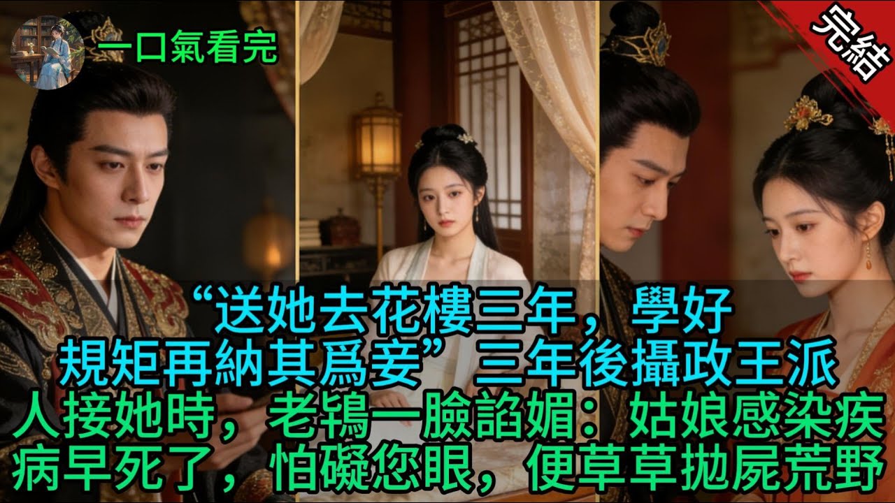 “送她去花樓三年，學好規矩再納其爲妾”三年後攝政王派人接她時，老鴇一臉諂媚：姑娘感染疾病早死了，怕礙您眼，便草草拋屍荒野