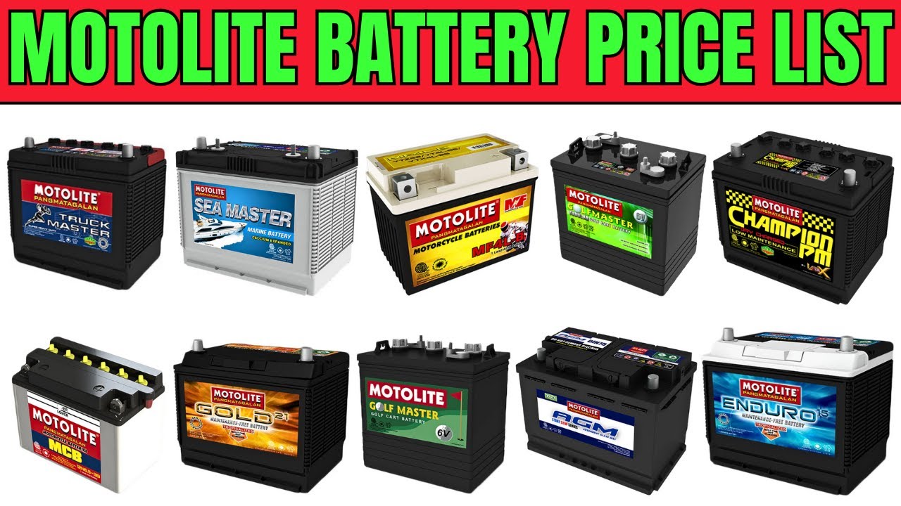 Motolite Battery Price List 2025 | Gold, Enduro, Motorcycle, 1SM, 2SM, 3SM, Excel, Champion, NS50