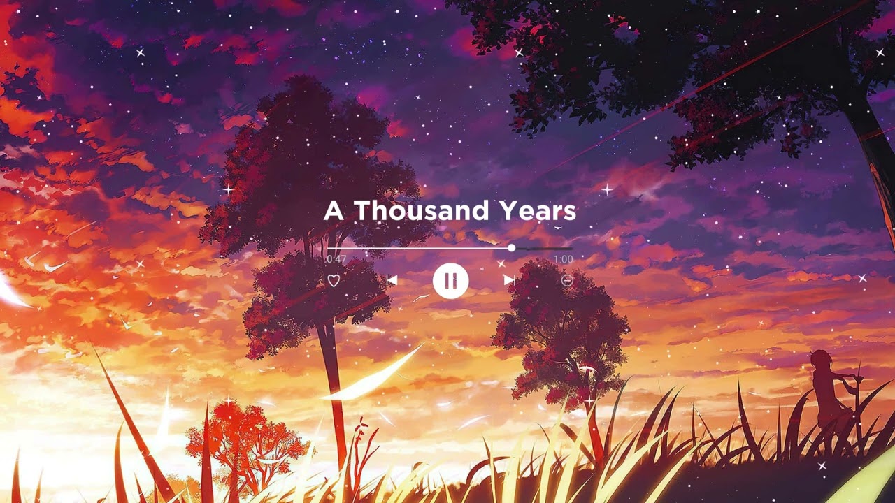 A Thousand Years  - Christina Perri [𝘴𝘭𝘰𝘸𝘦𝘥 𝘢𝘯𝘥 𝘳𝘦𝘷𝘦𝘳𝘣] ✨