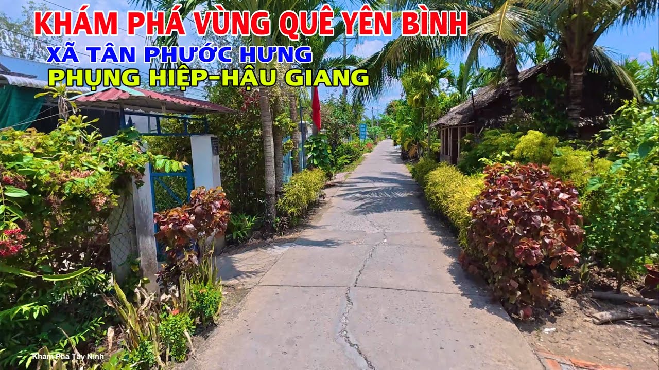 Khám Phá Vùng Quê Yên Bình Trưa Nắng Bà Con Ra Ngồi Cạnh Mé Sông Quản Lộ Phụng Hiệp Cho Mát