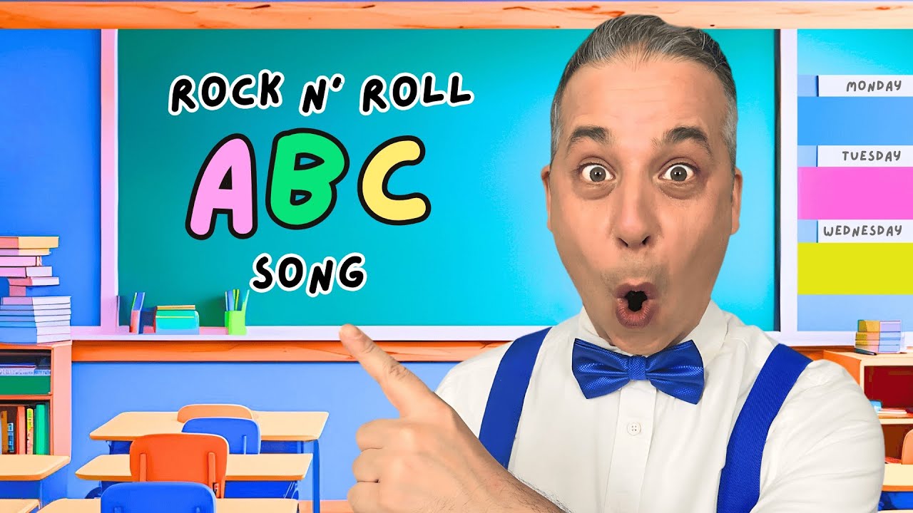 Rock 'n' Roll ABC Song | The Alphabet for Preschoolers | Mr. Evan V