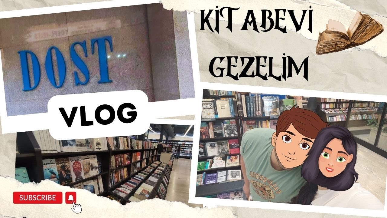 VLOG 📷 Ankara'da Kitapçı Geziyoruz | Dost Kitabevi Turu 👫🏻 Kitap Alışverişi 📚 Bizimle Bir Gün 🛵🥪