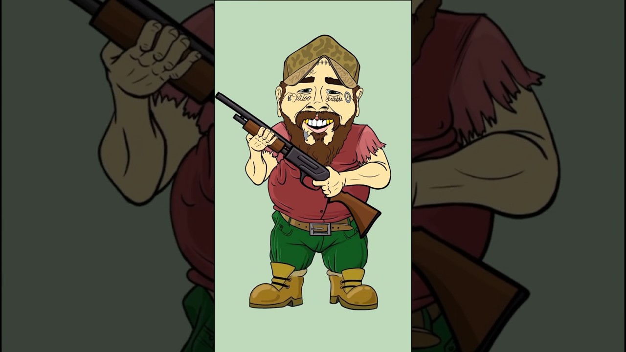 Post Malone gets ROASTED !!! #shorts #comedy #animation #funny #postmalone #memes #art