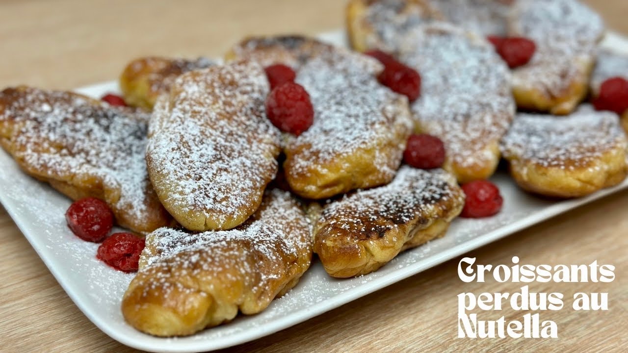 RECETTE ANTI GASPILLAGE LES CROISSANTS PERDUS AU NUTELLA 🥐🍫POUR VOS BRUNCHS & ET VOS GOÛTERS 😋