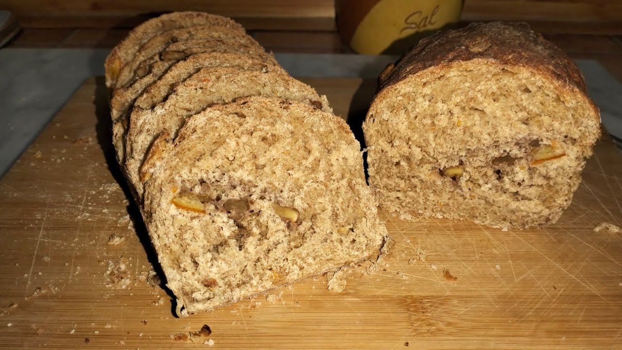 Pan integral de naranja 🍊 y nueces