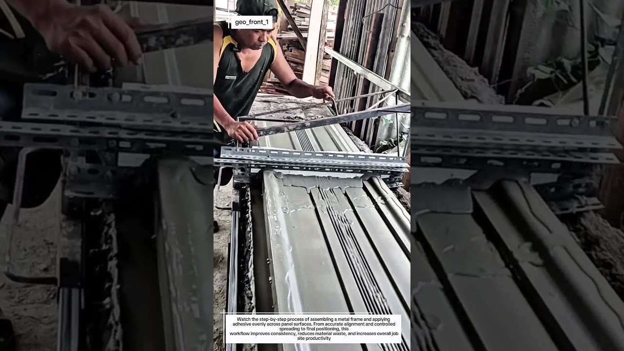 Precision Metal Framing & Adhesive Application Process | Smooth, Fast & Professional Results