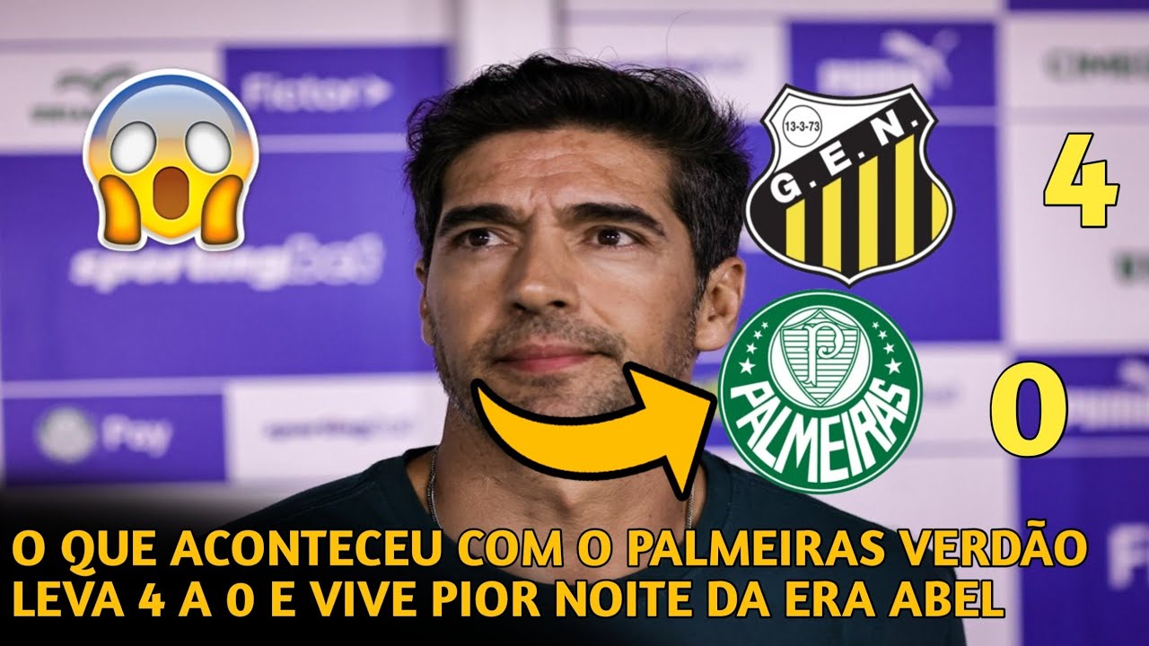 O que aconteceu com o Palmeiras? Verdão leva 4 a 0 e vive pior noite da era Abel