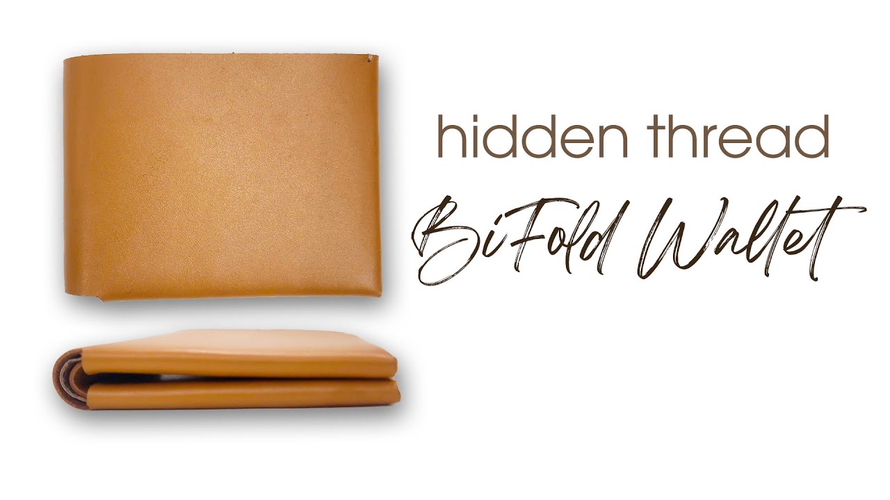 Free PDF . Hidden Thread leather BiFold Wallet craft