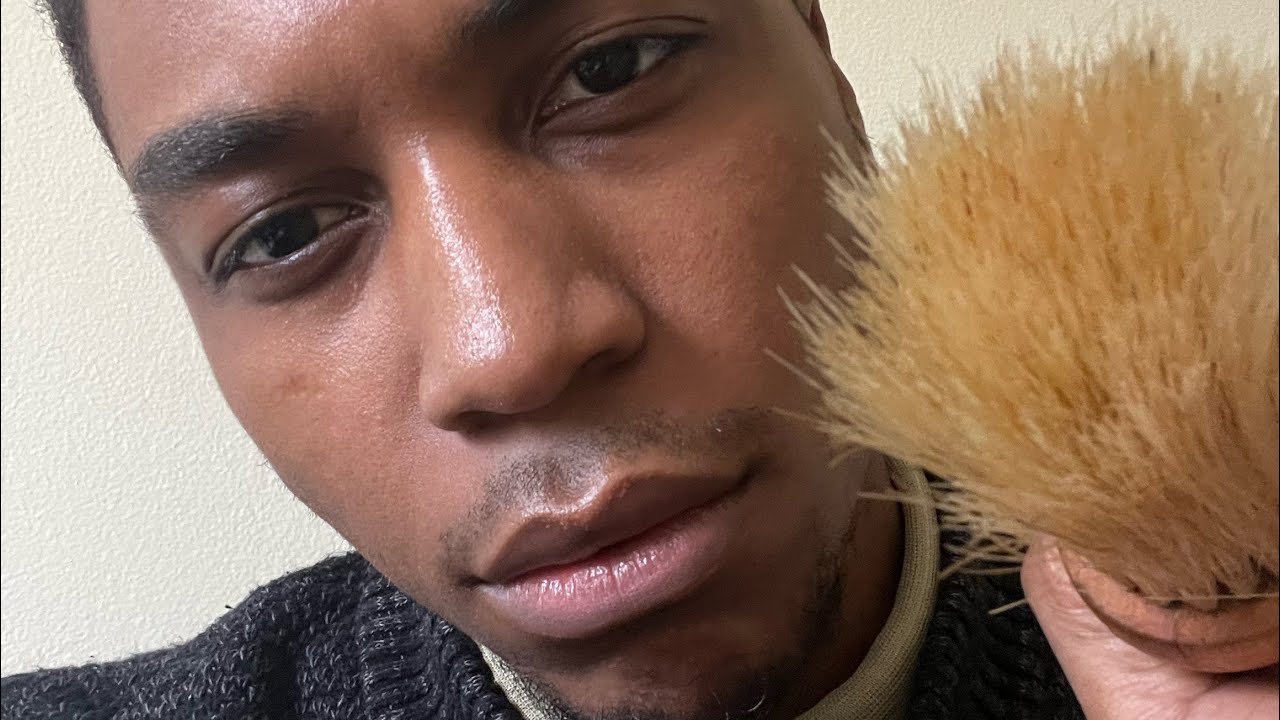 Let Me Brush Your Face And Neck To Relax You (ASMR)😴😴